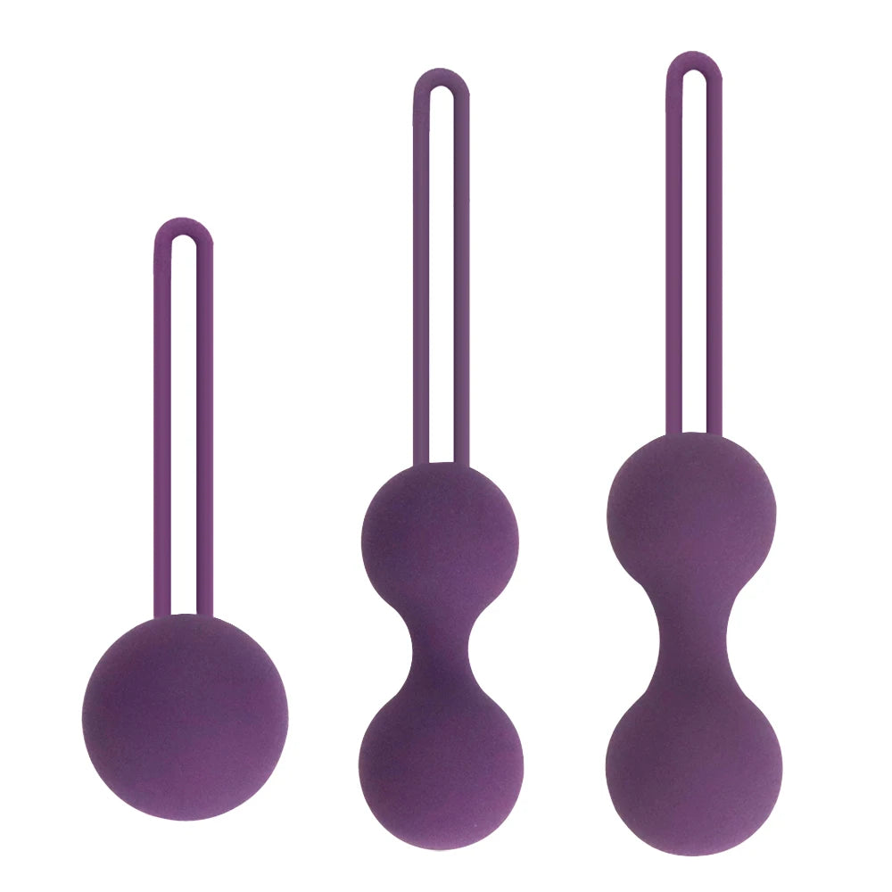 Kit 3 Boules de Geisha pour le Périnée Violette - Pelvic Lady